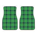 St. Patrick's Day Scottish Plaid Print Front Car Floor Mats