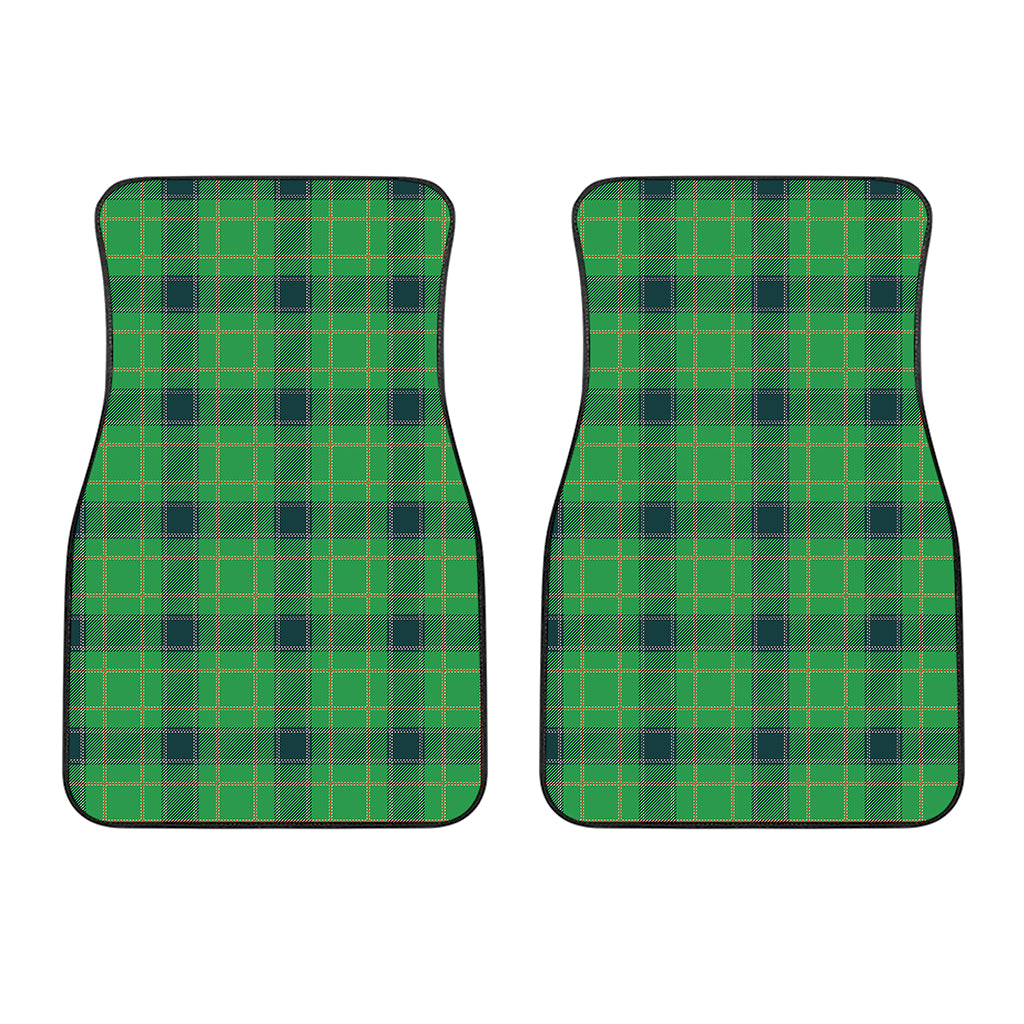 St. Patrick's Day Scottish Plaid Print Front Car Floor Mats
