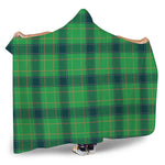 St. Patrick's Day Scottish Plaid Print Hooded Blanket