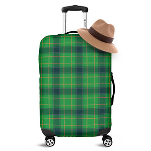 St. Patrick's Day Scottish Plaid Print Luggage Cover