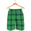 St. Patrick's Day Scottish Plaid Print Men's Shorts