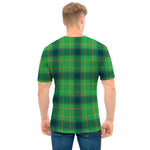 St. Patrick's Day Scottish Plaid Print Men's T-Shirt