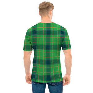 St. Patrick's Day Scottish Plaid Print Men's T-Shirt