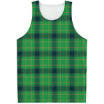 St. Patrick's Day Scottish Plaid Print Men's Tank Top