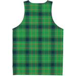 St. Patrick's Day Scottish Plaid Print Men's Tank Top