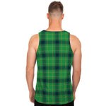 St. Patrick's Day Scottish Plaid Print Men's Tank Top