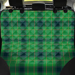 St. Patrick's Day Scottish Plaid Print Pet Car Back Seat Cover