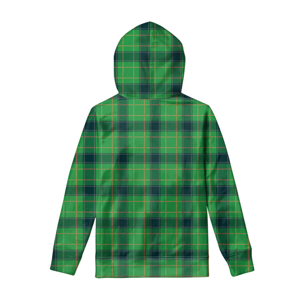 St. Patrick's Day Scottish Plaid Print Pullover Hoodie