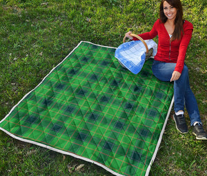 St. Patrick's Day Scottish Plaid Print Quilt