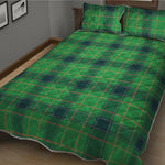 St. Patrick's Day Scottish Plaid Print Quilt Bed Set