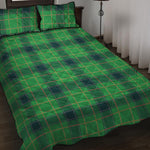 St. Patrick's Day Scottish Plaid Print Quilt Bed Set