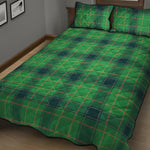 St. Patrick's Day Scottish Plaid Print Quilt Bed Set