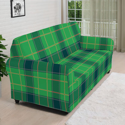 St. Patrick's Day Scottish Plaid Print Sofa Cover