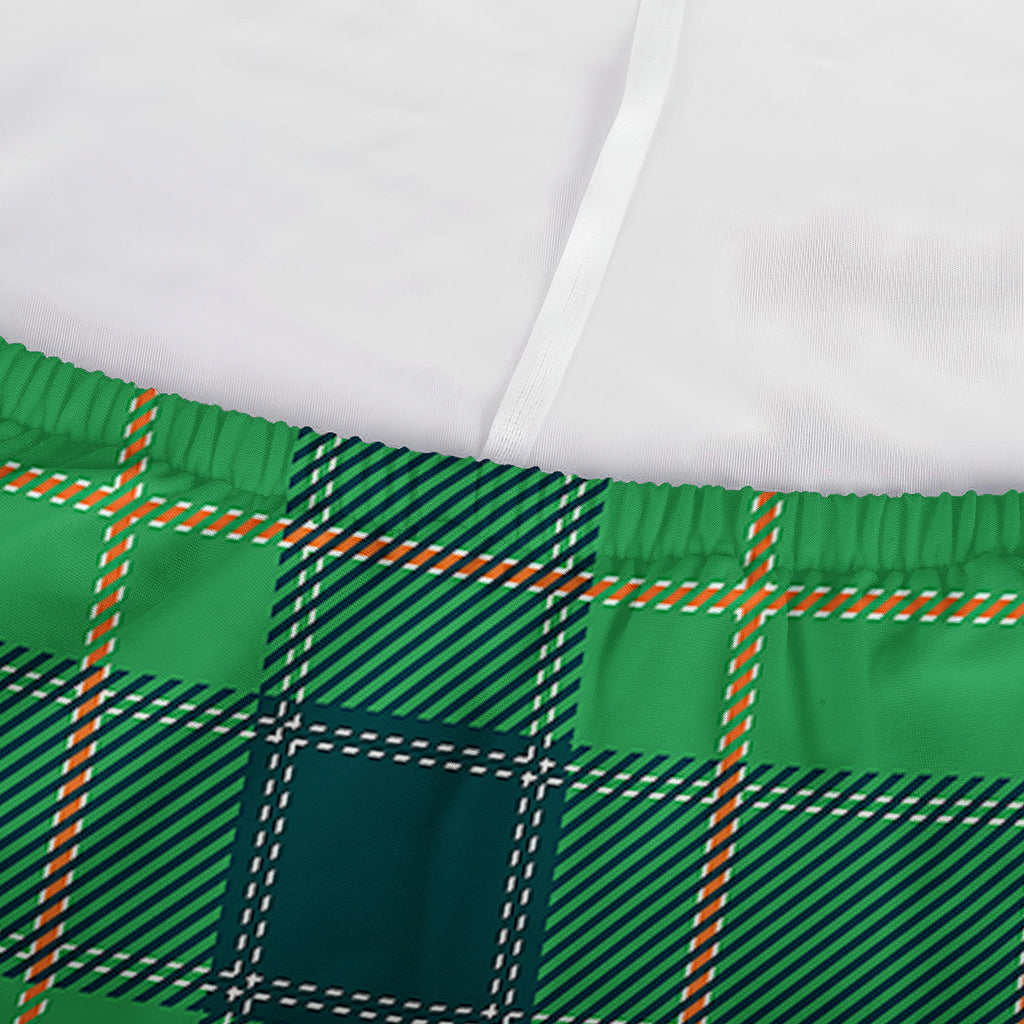 St. Patrick's Day Scottish Plaid Print Sofa Cover