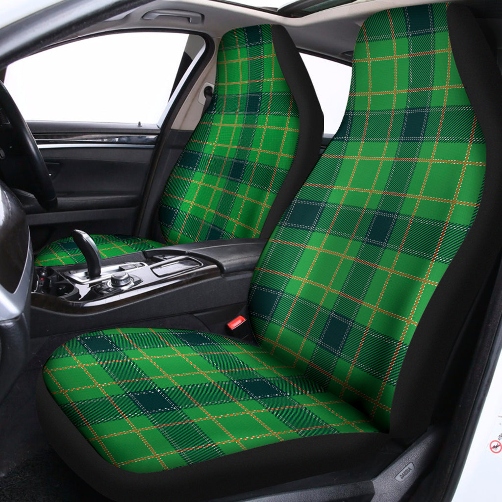 St. Patrick's Day Scottish Plaid Print Universal Fit Car Seat Covers