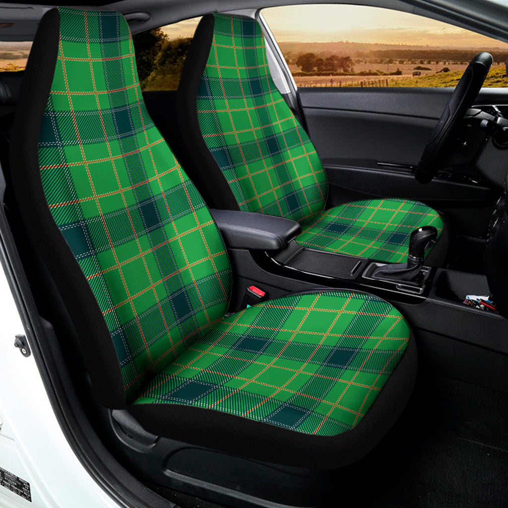 St. Patrick's Day Scottish Plaid Print Universal Fit Car Seat Covers