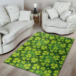 St. Patrick's Day Shamrock Pattern Print Area Rug