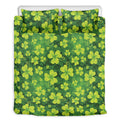 St. Patrick's Day Shamrock Pattern Print Duvet Cover Bedding Set