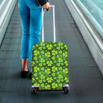 St. Patrick's Day Shamrock Pattern Print Luggage Cover