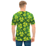 St. Patrick's Day Shamrock Pattern Print Men's T-Shirt