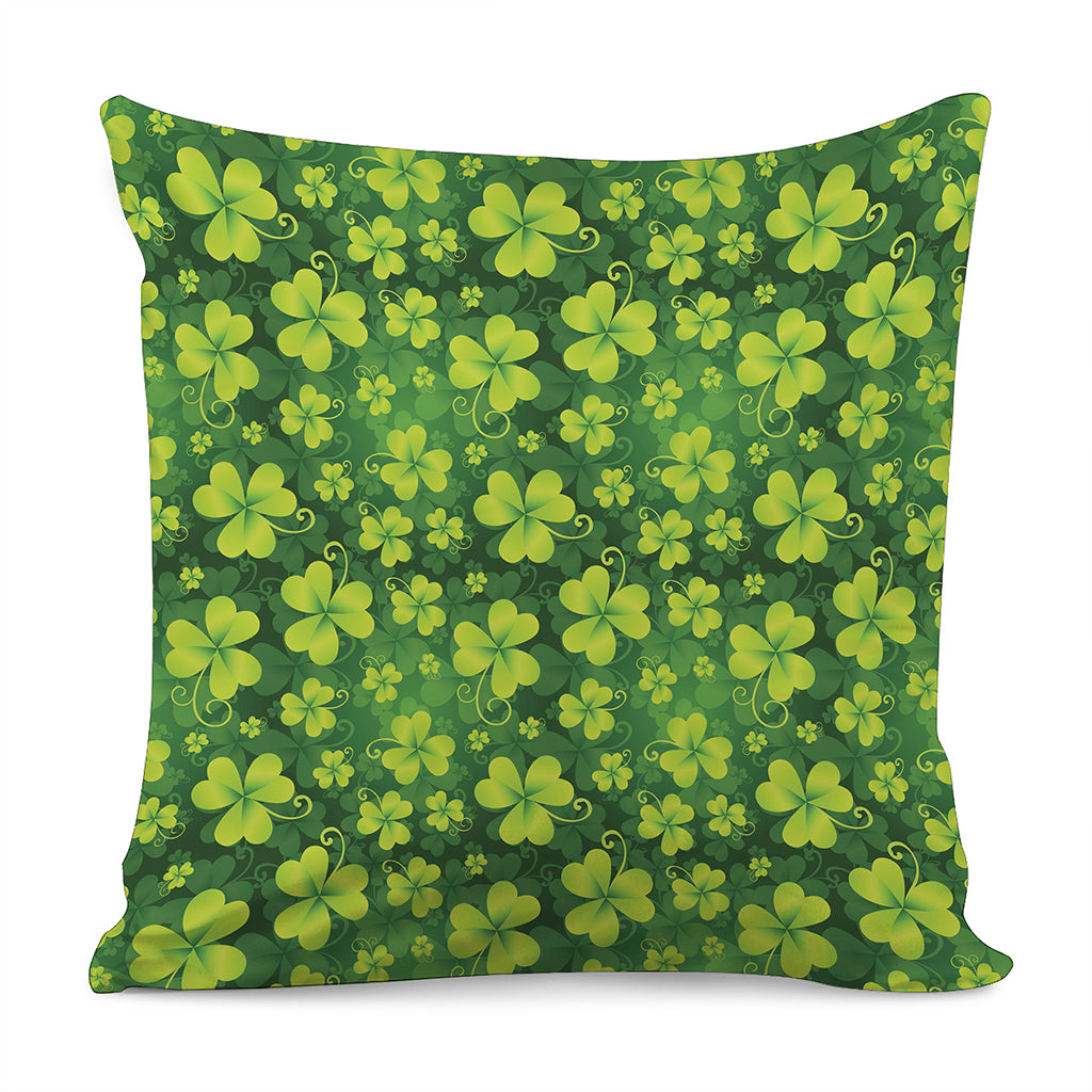 St. Patrick's Day Shamrock Pattern Print Pillow Cover