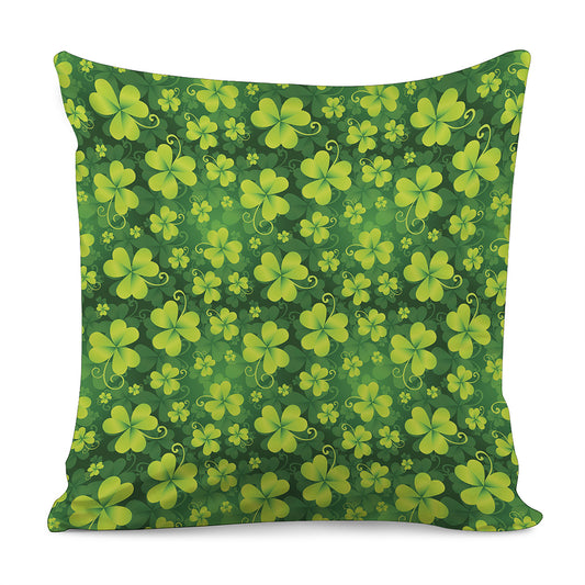 St. Patrick's Day Shamrock Pattern Print Pillow Cover