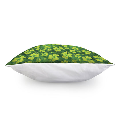 St. Patrick's Day Shamrock Pattern Print Pillow Cover