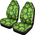 St. Patrick's Day Shamrock Pattern Print Universal Fit Car Seat Covers