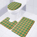 St. Patrick's Day Stewart Plaid Print 3 Piece Bath Mat Set