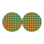 St. Patrick's Day Stewart Plaid Print Car Coasters