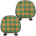 St. Patrick's Day Stewart Plaid Print Car Headrest Covers