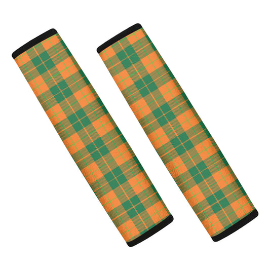 St. Patrick's Day Stewart Plaid Print Car Seat Belt Covers