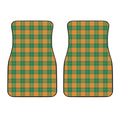 St. Patrick's Day Stewart Plaid Print Front Car Floor Mats