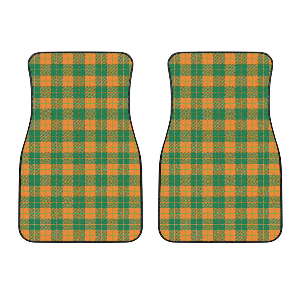 St. Patrick's Day Stewart Plaid Print Front Car Floor Mats