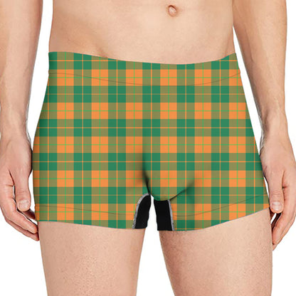 St. Patrick's Day Stewart Plaid Print Men's Boxer Briefs
