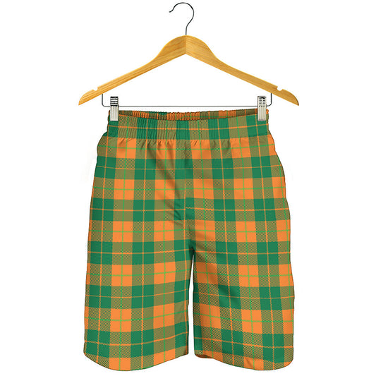 St. Patrick's Day Stewart Plaid Print Men's Shorts