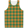 St. Patrick's Day Stewart Plaid Print Men's Tank Top