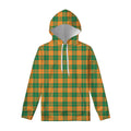 St. Patrick's Day Stewart Plaid Print Pullover Hoodie