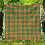 St. Patrick's Day Stewart Plaid Print Quilt