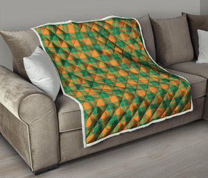 St. Patrick's Day Stewart Plaid Print Quilt