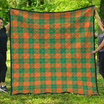 St. Patrick's Day Stewart Plaid Print Quilt