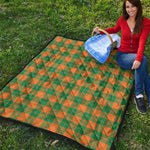 St. Patrick's Day Stewart Plaid Print Quilt