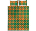 St. Patrick's Day Stewart Plaid Print Quilt Bed Set