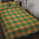 St. Patrick's Day Stewart Plaid Print Quilt Bed Set