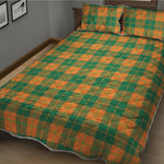 St. Patrick's Day Stewart Plaid Print Quilt Bed Set