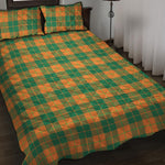 St. Patrick's Day Stewart Plaid Print Quilt Bed Set