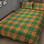 St. Patrick's Day Stewart Plaid Print Quilt Bed Set