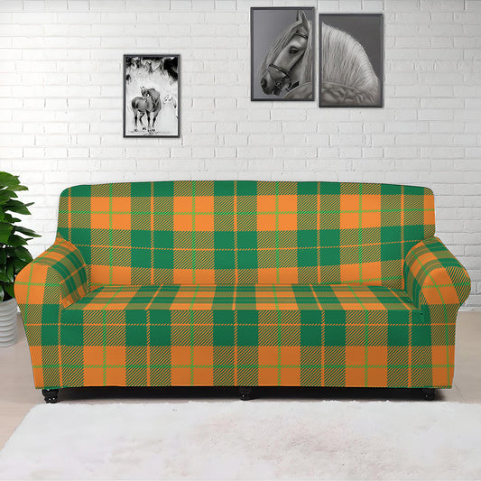 St. Patrick's Day Stewart Plaid Print Sofa Cover