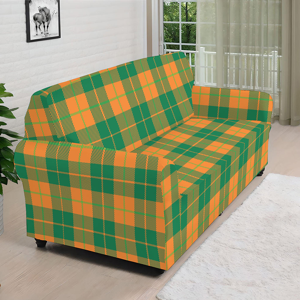 St. Patrick's Day Stewart Plaid Print Sofa Cover