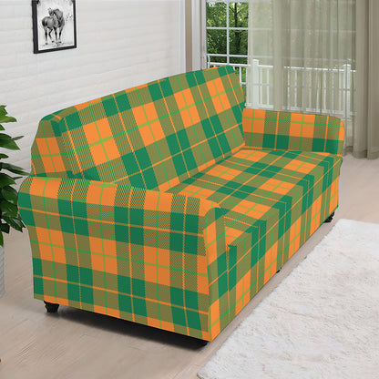 St. Patrick's Day Stewart Plaid Print Sofa Cover